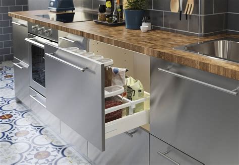 ikea stainless steel kitchen cabinets reviews|ikea stainless steel freestanding kitchen.